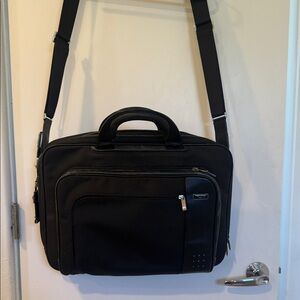 Tumi Black Men's Briefcase Laptop Bag with Shoulder Strap